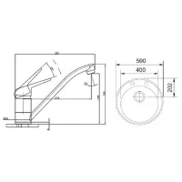 Кухонная мойка Franke Pachet SINGLE 1 50 x 50 / Композитный / Черный photo 2