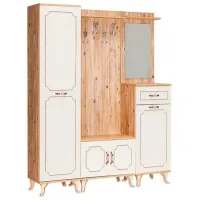 Шкаф для прихожей Modalife History Live ДСП / Слоновая кость