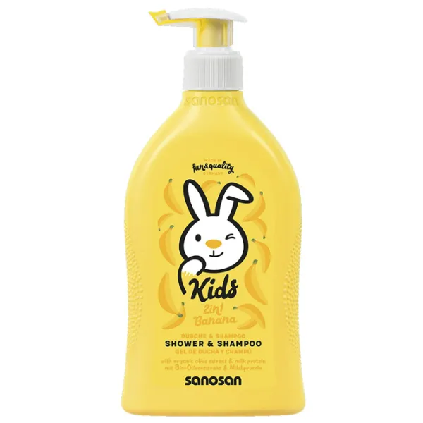 Șampon și gel Sanosan Kids  400 ml / 3+ photo 1