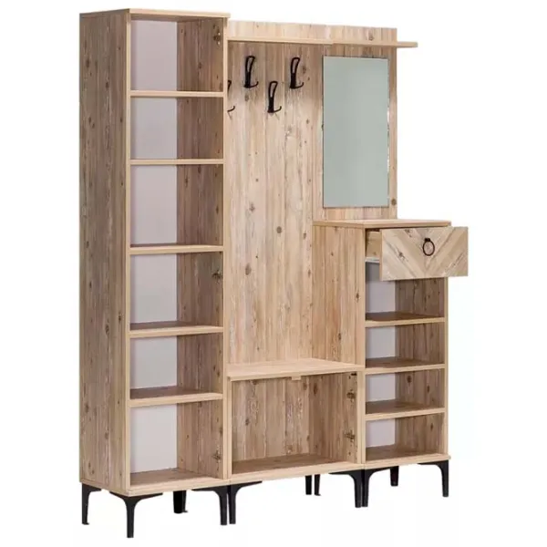 Dulap pentru antreu Modalife History Smart Shelf Cabinet PAL / Natural Wood photo 2