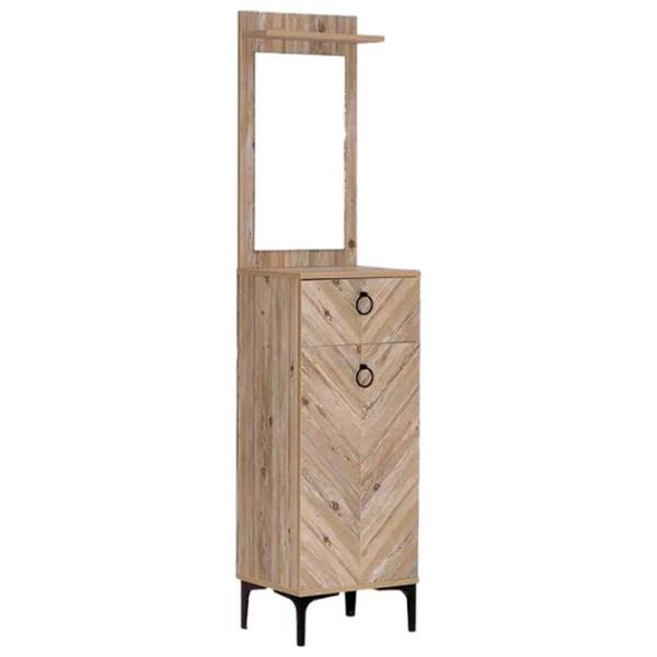 Dulap pentru antreu Moda Life History Smart Mirrored Cloakroom PAL / Lemn natural photo 1 Dulap pentru antreu Moda Life History Smart Mirrored Cloakroom PAL / Lemn natural photo 1