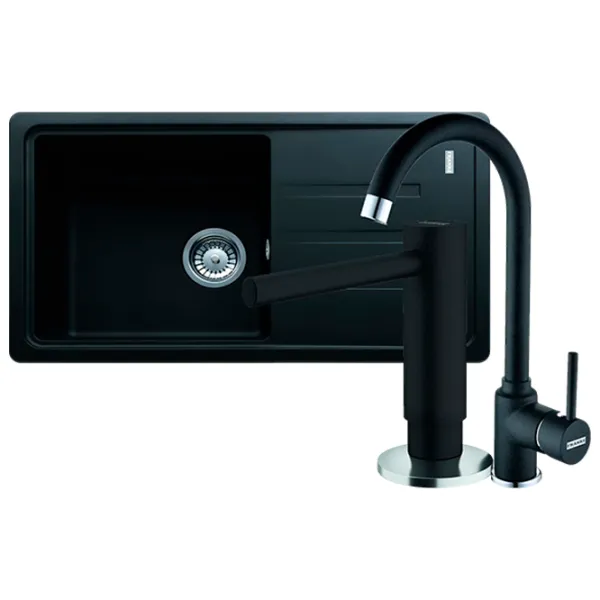 Кухонная мойка Franke Pachet BSG 611-78 S 78 x 43.5 / Композитный / Черный photo 1 Кухонная мойка Franke Pachet BSG 611-78 S 78 x 43.5 / Композитный / Черный photo 1
