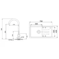 Кухонная мойка Franke Pachet BSG 611-78 S 78 x 43.5 / Композитный / Черный photo 6