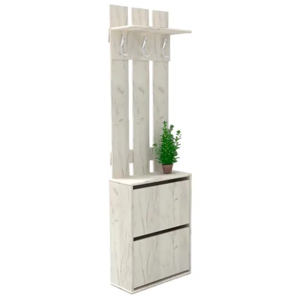Dulap pentru antreu ML-Mobila МЛ № 6 (600) PAL / Oak white craft photo 1