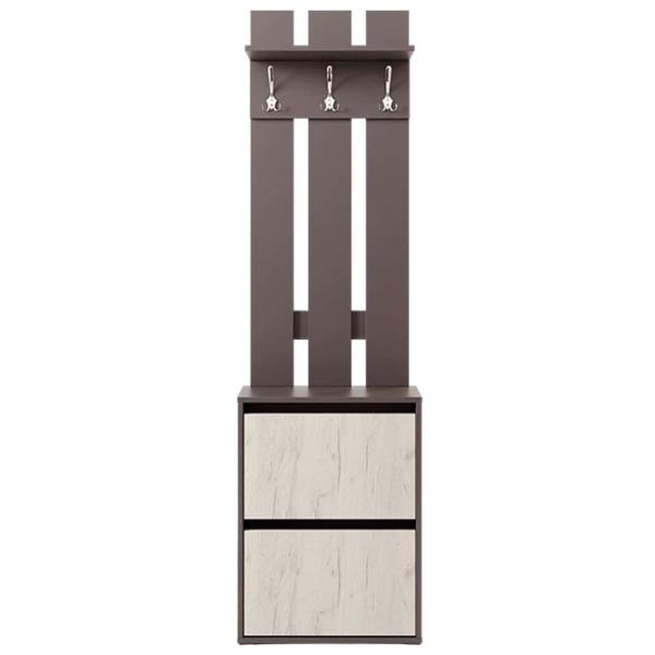 Dulap pentru antreu ML-Mobila МЛ № 6 (600) PAL / Stejar Craft Alb photo 1