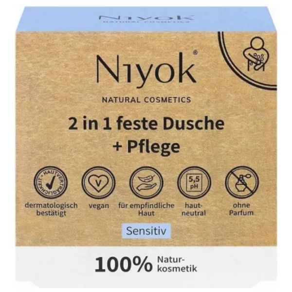 Gel de duș solid Niyok Sensitiv   / 3+ photo 1