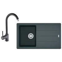 Chiuvetă Franke Pachet BFG 611-86 86 x 50 / Compozit / Black