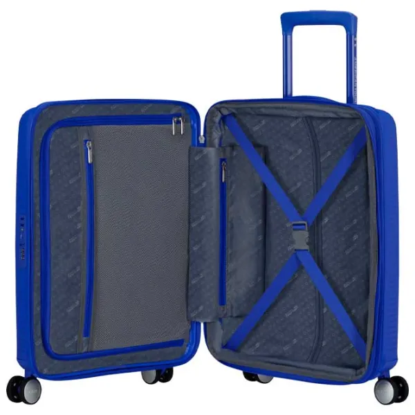 Чемодан American Tourister Soundbox Spinner Expandable 35.5л/ Bass Светло-синий photo 3