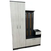 Шкаф для прихожей ML-Mobila МЛ - 4 ДСП / Дуб Крафт Белый