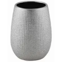 Pahar pentru periuțe de dinți Axentia Hollywood Ceramică / Silver / Pe masă