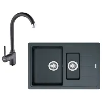 Кухонная мойка Franke Pachet BFG 651-78 78 x 50 / Композитный / Черный
