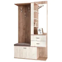 Шкаф для прихожей ML-Mobila МЛ -11 ДСП / Дуб Крафт Белый