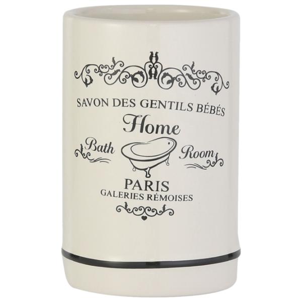 Pahar pentru periuțe de dinți Axentia Paris Ceramică / White / Pe masă photo 1 Pahar pentru periuțe de dinți Axentia Paris Ceramică / White / Pe masă photo 1