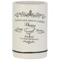 Pahar pentru periuțe de dinți Axentia Paris Ceramică / White / Pe masă