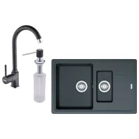 Chiuvetă Franke Pachet BFG 651-78 78 x 50 / Compozit / Black