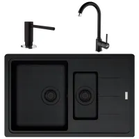 Chiuvetă Franke Pachet BFG 651-78 78 x 50 / Compozit / Black