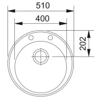 Кухонная мойка Franke Pachet ROG 610 51 x 51 / Композитный / Черный photo 2