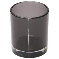 Pahar pentru periuțe de dinți Axentia 282325  Sticlă / Smoky / Pe masă