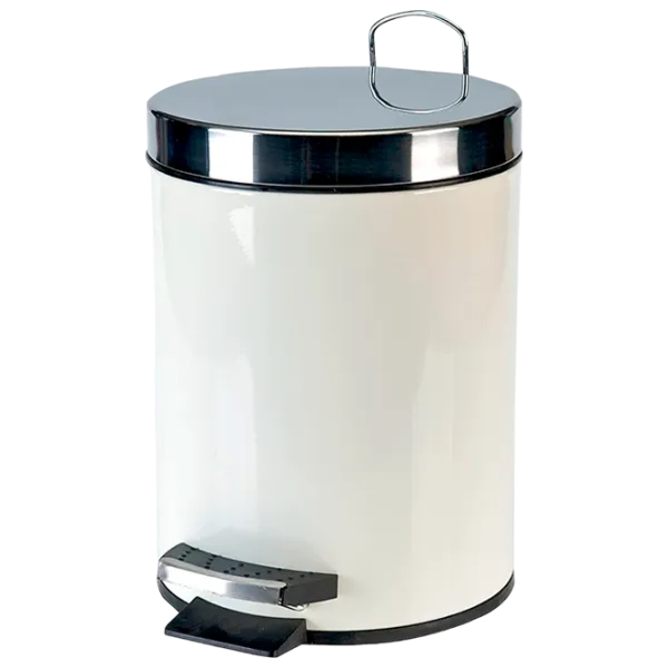 Coș de gunoi Axentia 250800  5 l / Inox / White photo 1 Coș de gunoi Axentia 250800  5 l / Inox / White photo 1