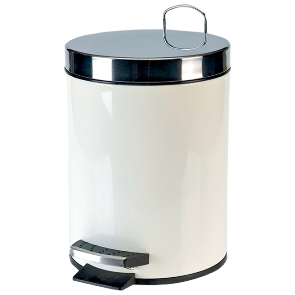 Coș de gunoi Axentia 250800  5 l / Inox / White photo 1 Coș de gunoi Axentia 250800  5 l / Inox / White photo 1