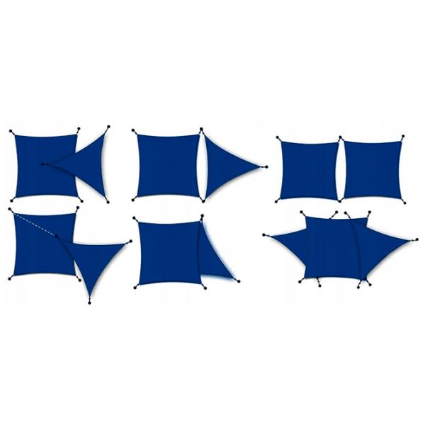 Pinză de umbra Jumi OM-631441 Pătrată / Poliester photo 4 Pinză de umbra Jumi OM-631441 Pătrată / Poliester photo 4