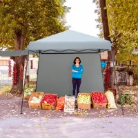 Cадовый павильон Costway NP10702GR Квадратная / Tкань photo 3