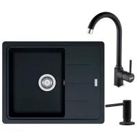 Chiuvetă Franke Pachet BFG 611-62 62 x 50 / Compozit / Black