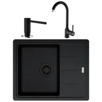 Кухонная мойка Franke Pachet BFG 611-62 62 x 50 / Композитный / Черный