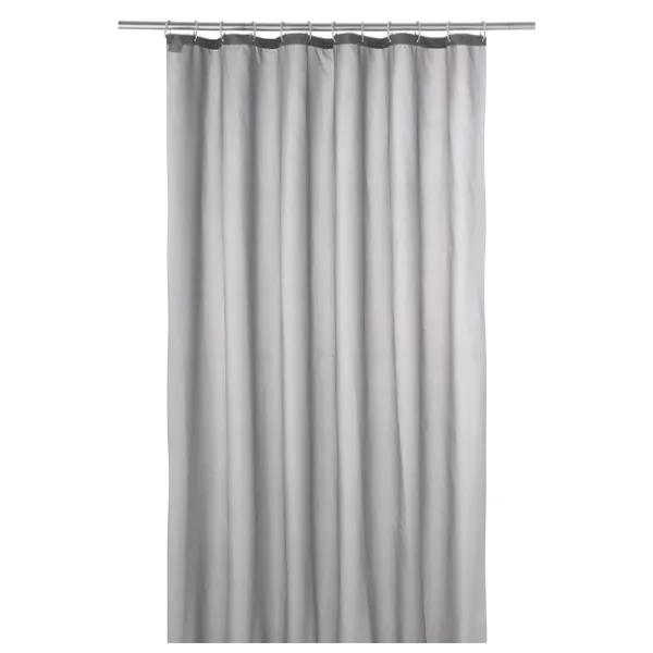 Шторка для ванной Axentia Uni Grau  200 x 180 см / Полиэстер / Grey photo 1