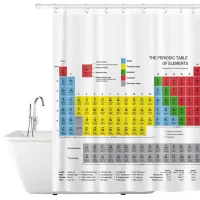 Perdea de duș Tatkraft 17627  180 x 180 cm / Poliester / Multicolor