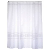 Perdea de duș MSV Premium Toralla 200 x 180 cm / Poliester / White