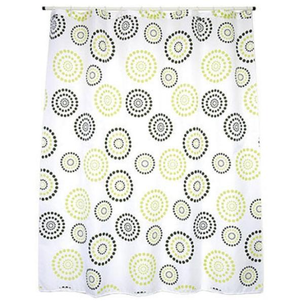 Шторка для ванной MSV Premium Dots 200 x 180 см / Полиэстер / Разноцветный photo 1