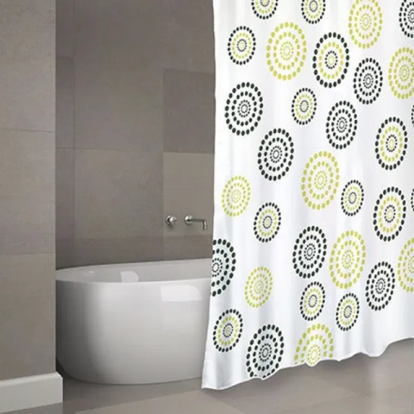 Шторка для ванной MSV Premium Dots 200 x 180 см / Полиэстер / Разноцветный photo 2