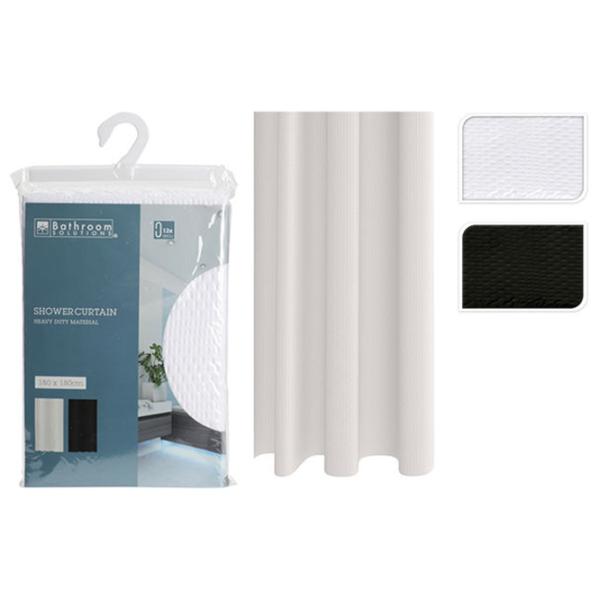 Шторка для ванной Bathroom Solutions Embossed 180 x 180 см / Полиэстер / Разноцветный photo 1