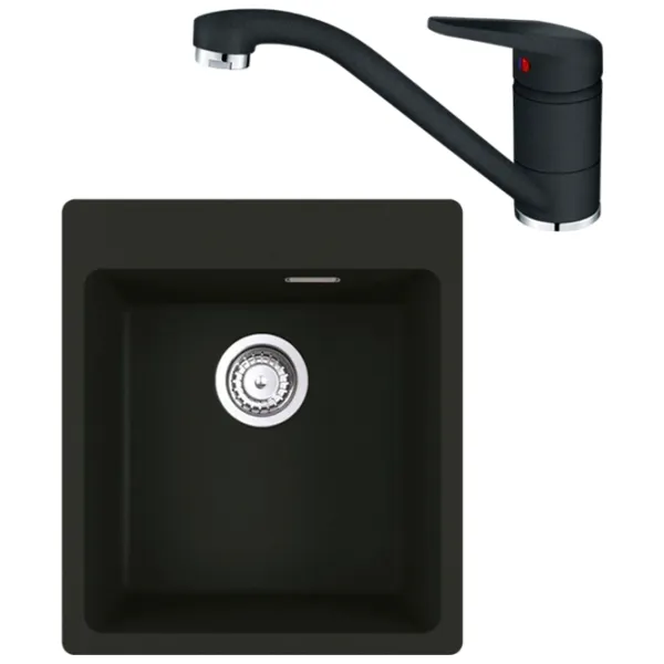 Кухонная мойка Franke Pachet MRG 610-39 50 x 40 / Композитный / Черный photo 1
