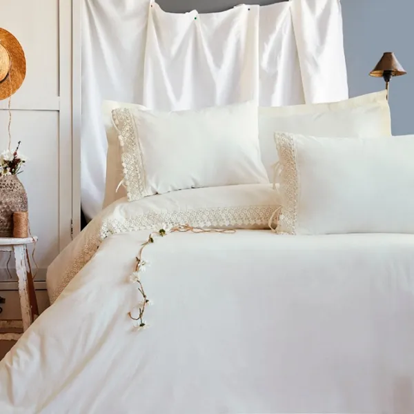 Постельное бельё Issimo Home Daisy Double Vanilla Хлопок photo 1