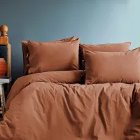 Lenjerie de pat Issimo Home Savanna Double Terra Bumbac