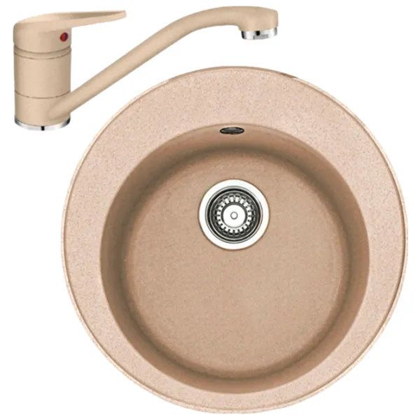 Кухонная мойка Franke Pachet ROG 610 51 x 51 / Композитный / Бежевый photo 1