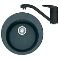 Chiuvetă Franke Pachet ROG 610 51 x 51 / Compozit / Black