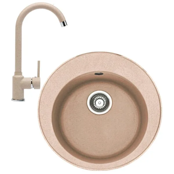 Chiuvetă Franke Pachet ROG 610 51 x 51 / Compozit / Beige photo 1 Chiuvetă Franke Pachet ROG 610 51 x 51 / Compozit / Beige photo 1