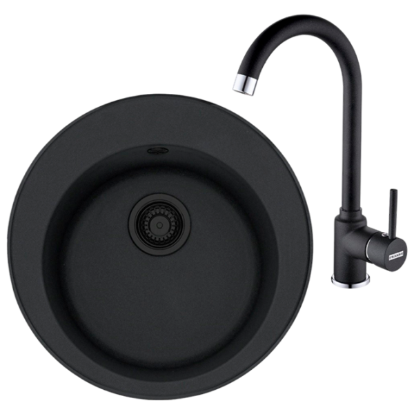 Кухонная мойка Franke Pachet ROG 610 51 x 51 / Композитный / Черный photo 1
