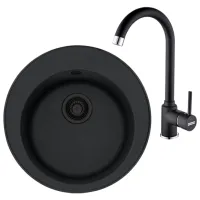 Chiuvetă Franke Pachet ROG 610 51 x 51 / Compozit / Black