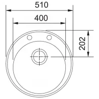 Кухонная мойка Franke Pachet ROG 610 51 x 51 / Композитный / Черный photo 5