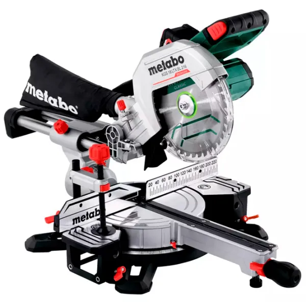 Fierăstrău pentru tăieri înclinate Metabo KGS 18 LTX BL 216  / Green photo 1