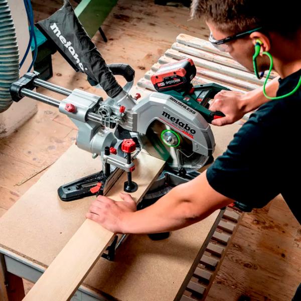 Fierăstrău circular Metabo KGS 18 LTX BL 254  / Green photo 8
