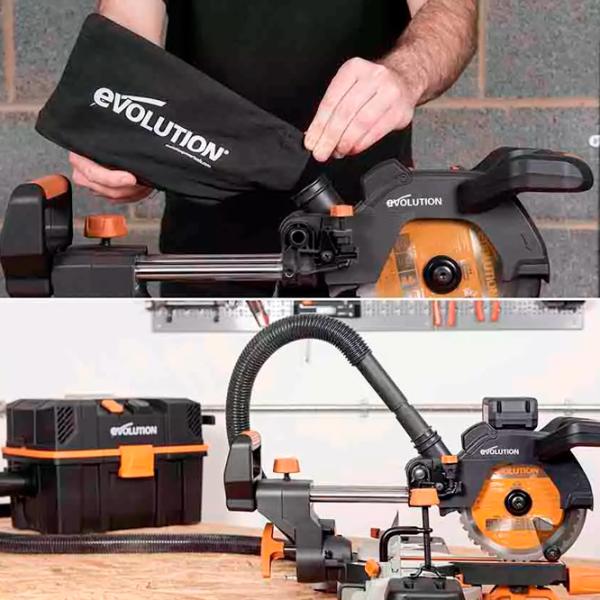 Fierăstrău pentru tăieri înclinate Evolution R185SMS  / Black photo 18