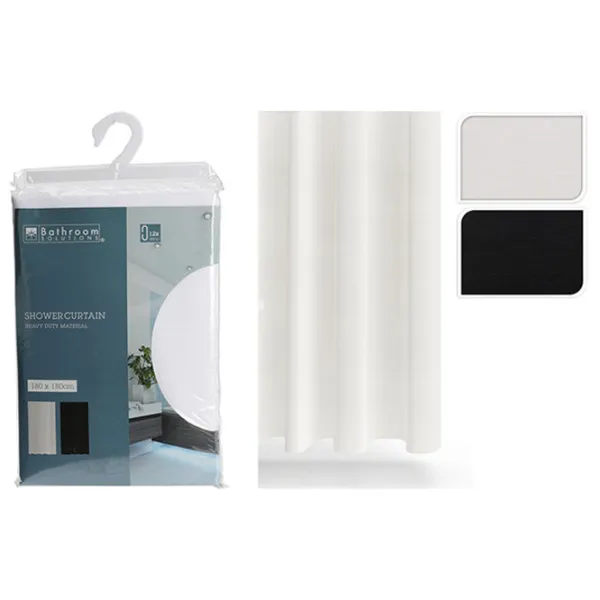 Perdea de duș Bathroom Solutions Wiaving 180 x 180 cm / Poliester / Multicolor photo 1