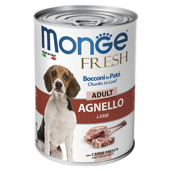 Hrană pentru câini umedă Monge Fresh M01457 0.4 kg / Miel photo 1