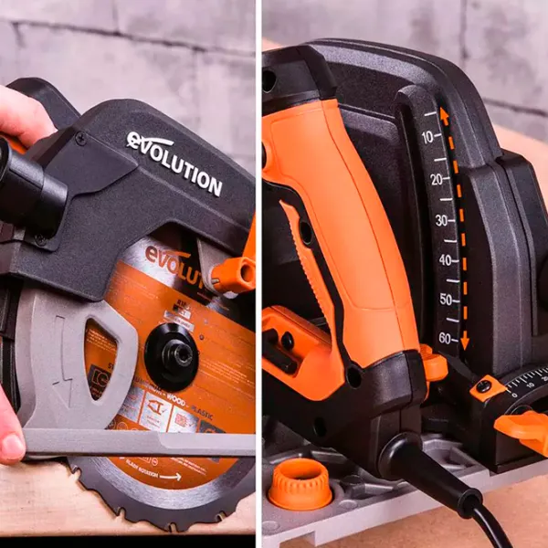 Fierăstrău circular Evolution R185CCS 185 mm / Gray photo 8