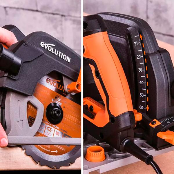 Fierăstrău circular Evolution R185CCS 185 mm / Gray photo 8